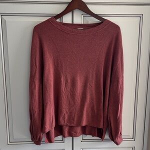 Anthropologie Poetry Cotton Cashmere Puff Long Sleeve‎ Sweater Womens Size 12